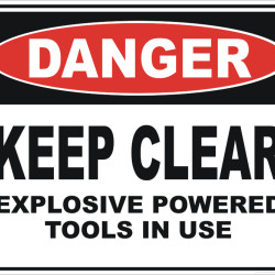 Use and Maintenance of Explosive Power Tools